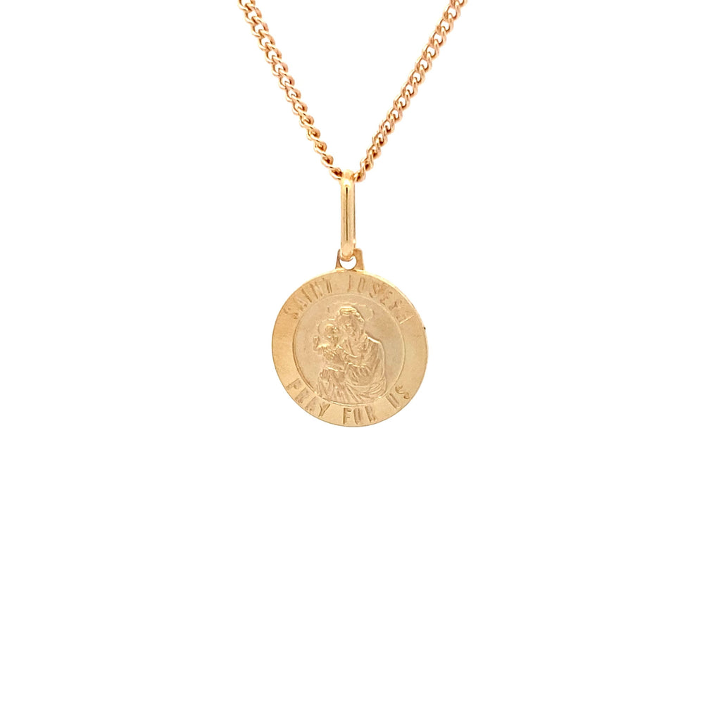 9ct Gold Saint Joseph Medallion