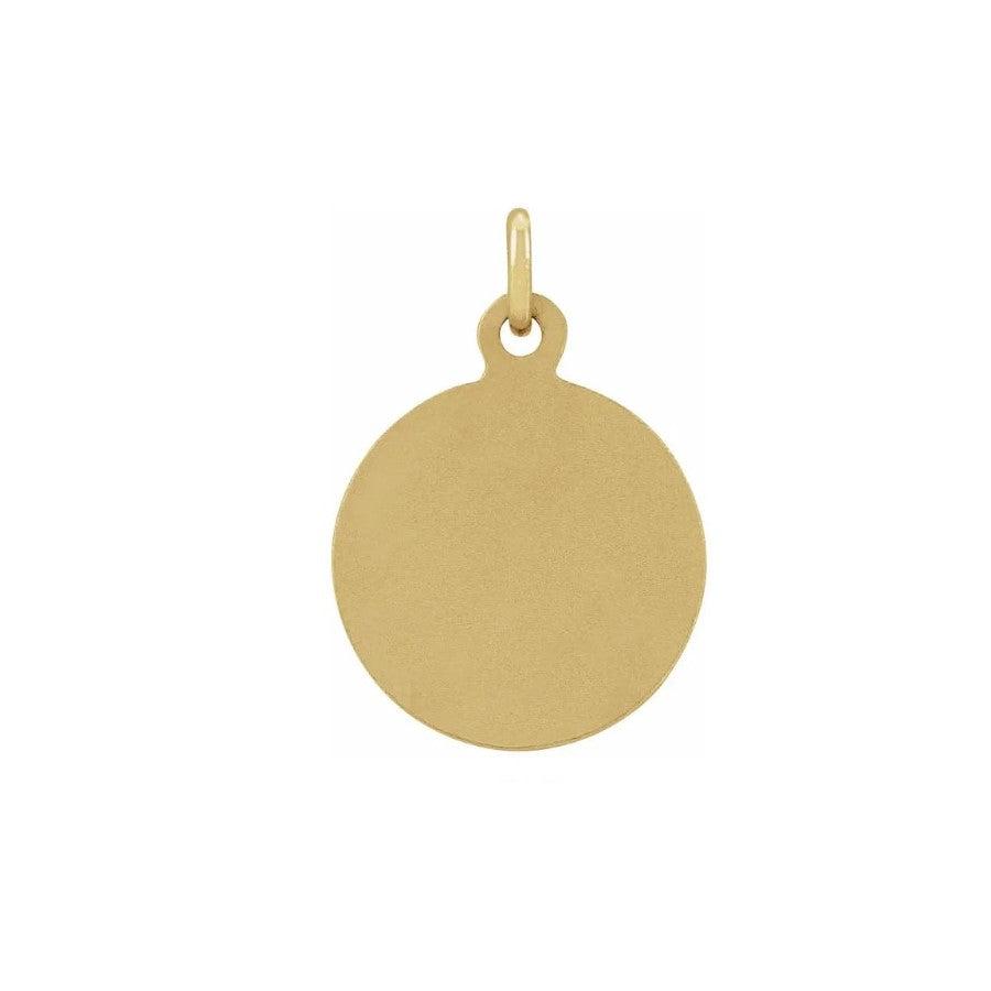 14ct Yellow Gold Saint Francis of Assisi Medallion