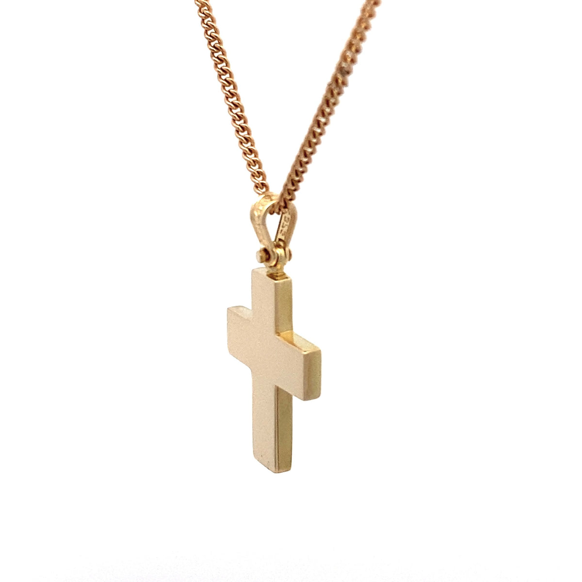 9ct Yellow Gold Polished Cross Pendant