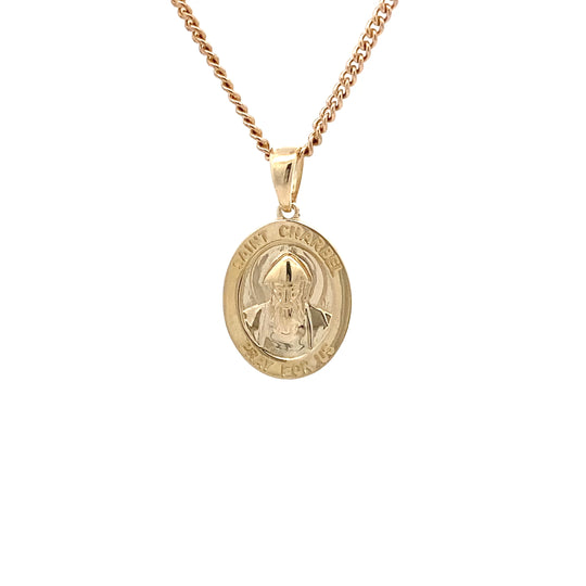 9ct Yellow Gold Saint Charbel Medallion