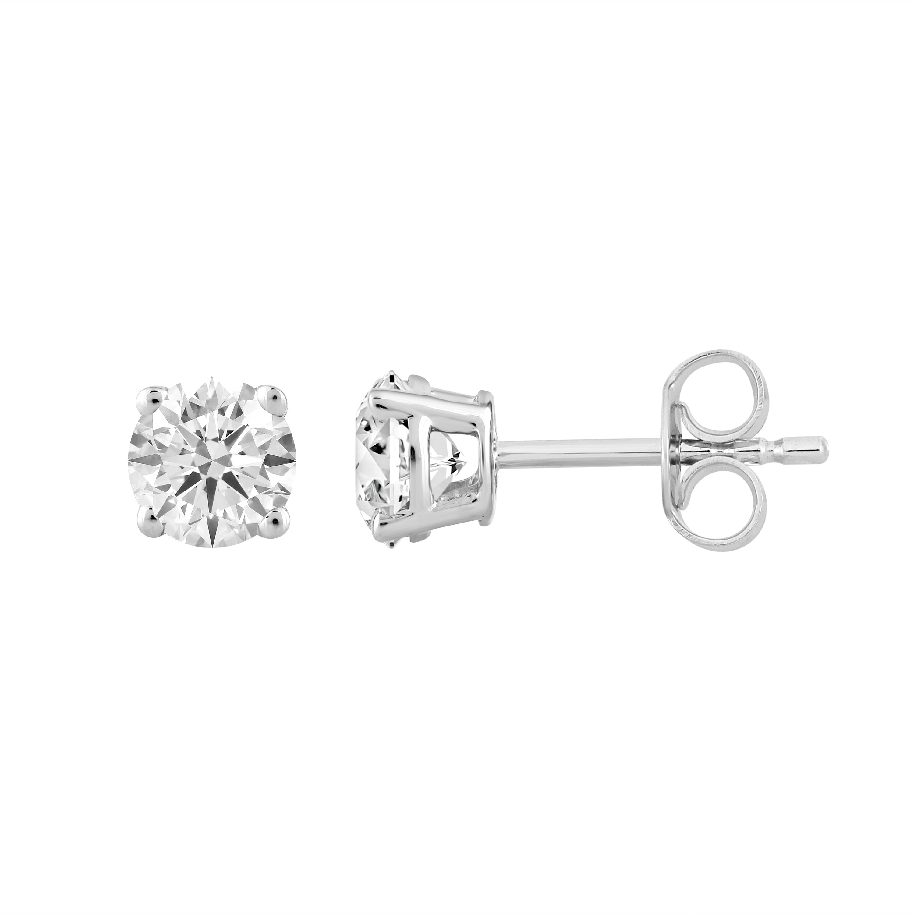 Platinum Diamond Studs (2 = 0.50ct)