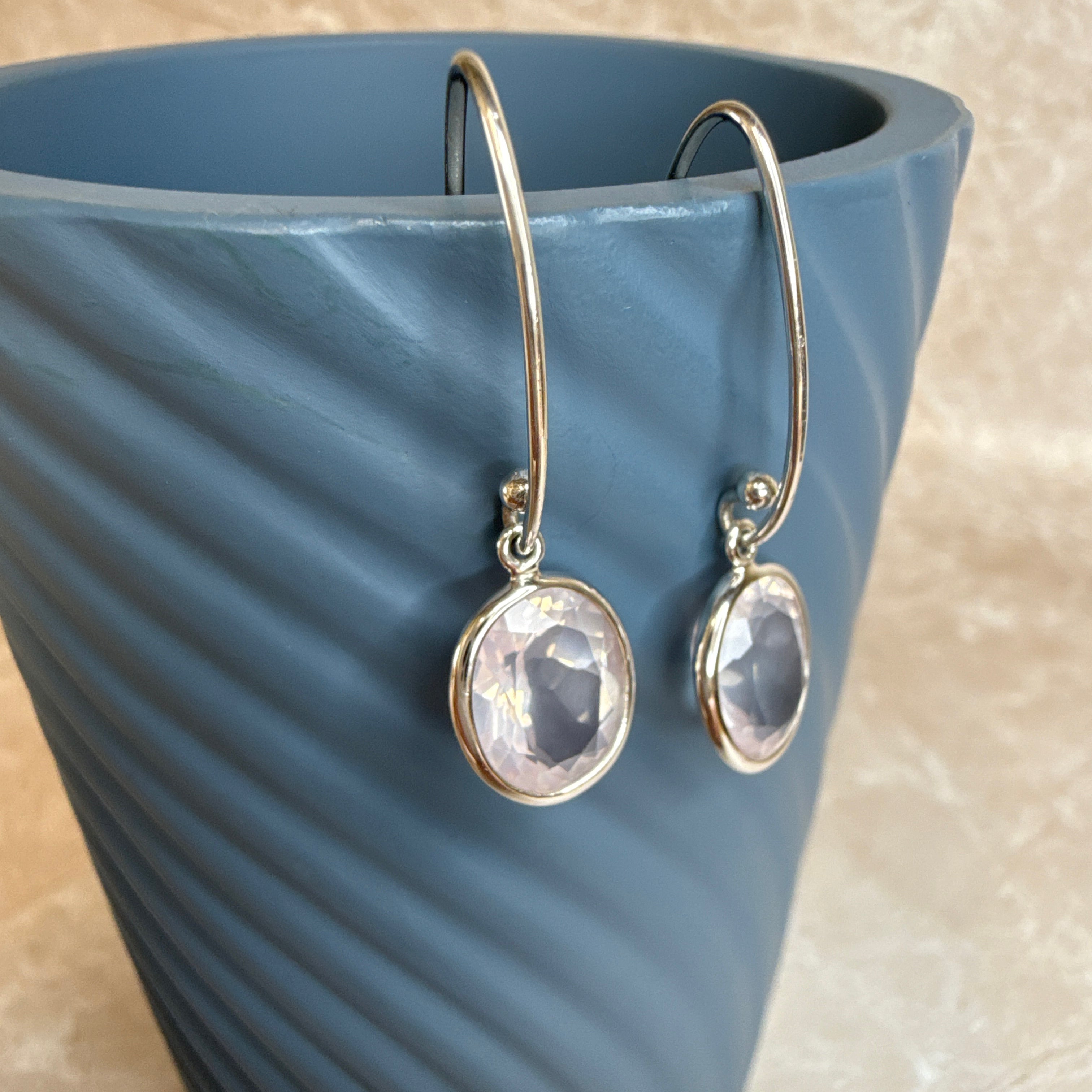 Sterling SilverRose Quartz Earrings