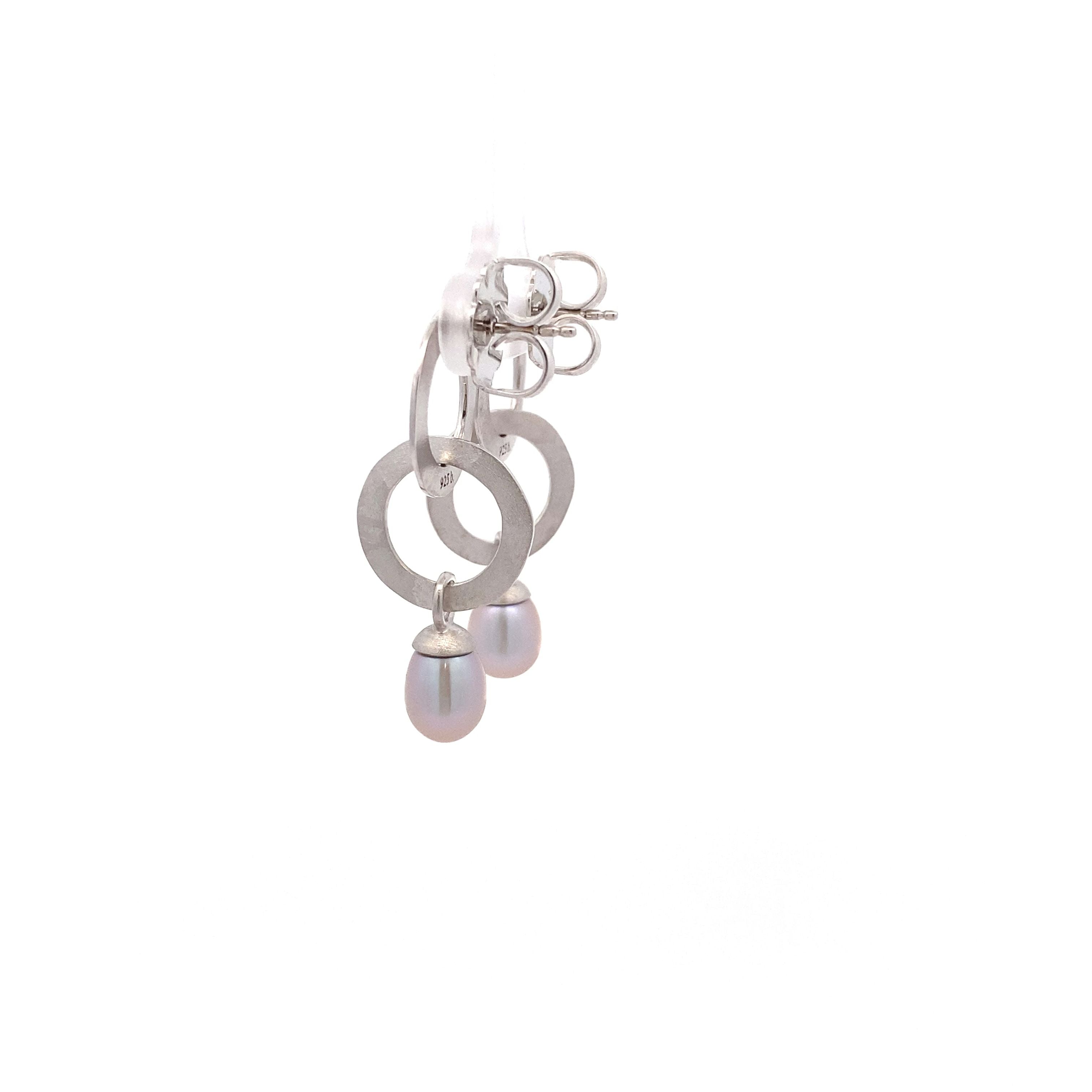 Sterling Silver Pearl Earrings