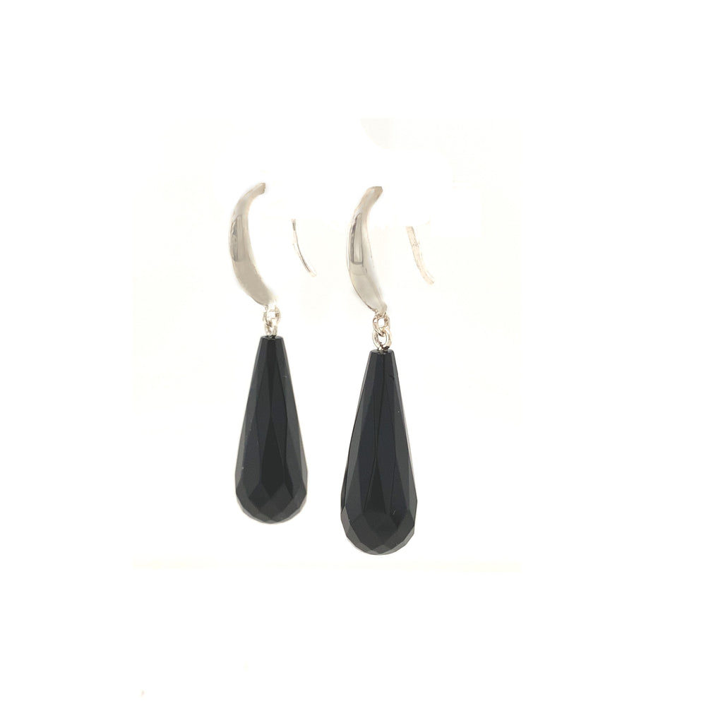 Sterling Silver Onyx Earrings