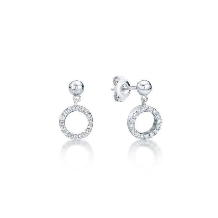 Sterling Silver Circle of Life Earrings