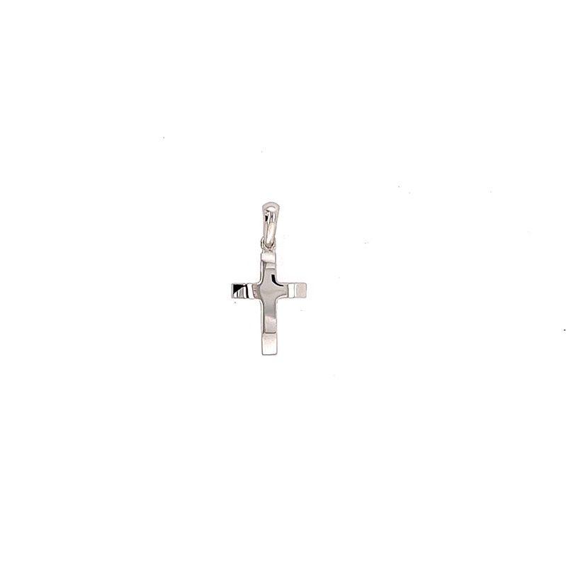 9ct White Gold Cross