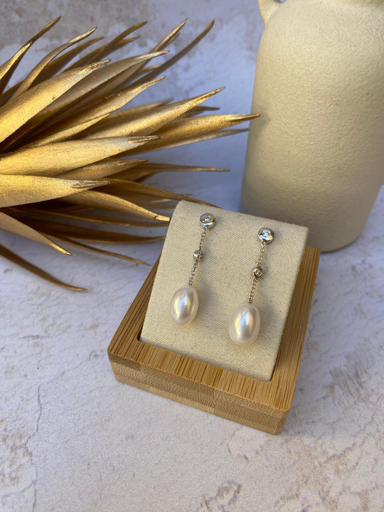 Sterling Silver Freshwater Pearl Earrings
