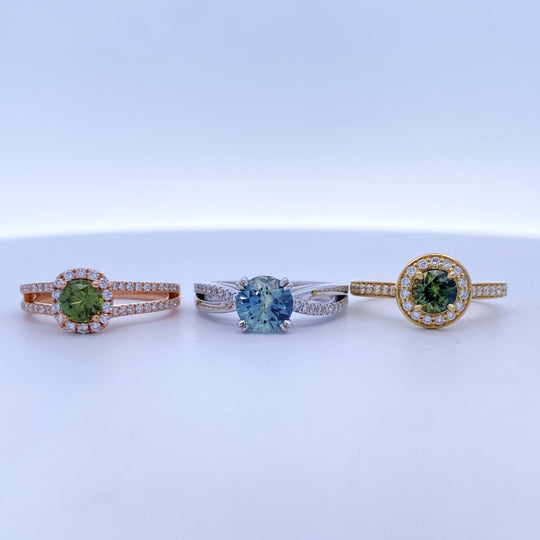 18ct White Gold Mambilla Sapphire Ring