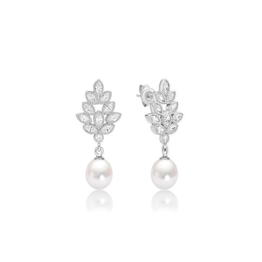 Sterling Silver Fresh Water Pearl Earrings
