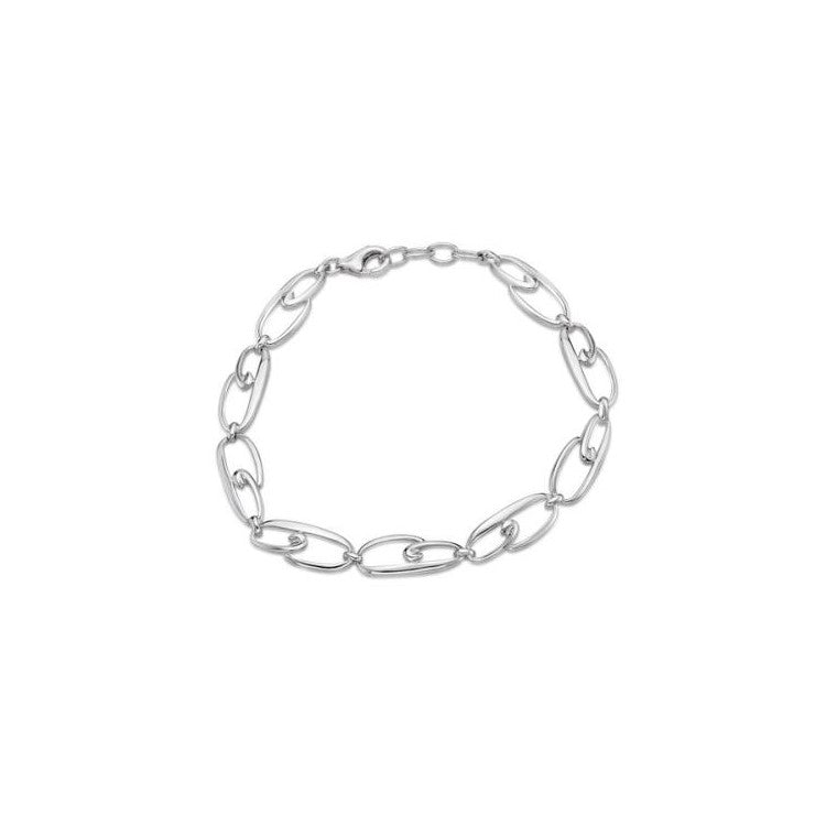 Sterling Silver Crochet Link Bracelet