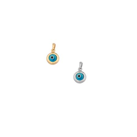 9ct Gold Evil Eye / Mati Pendant (Medium)