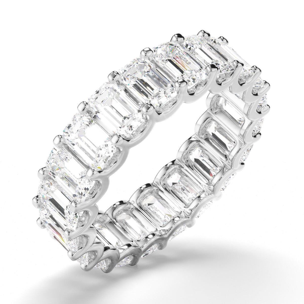 Emerald Cut Diamond Eternity Ring