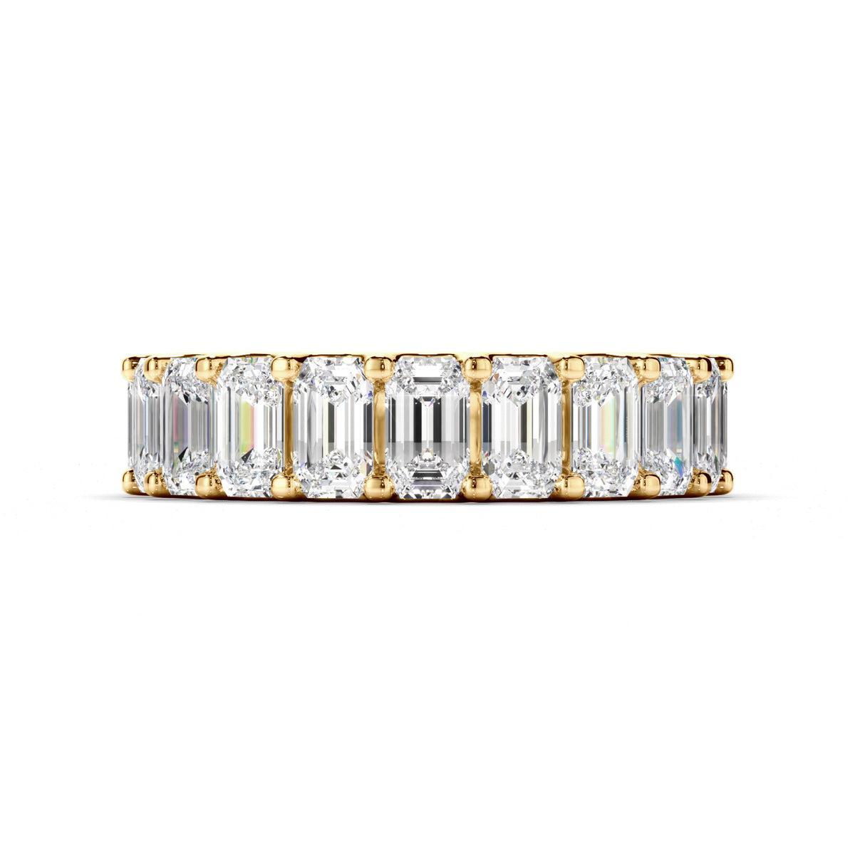 Emerald Cut Diamond Eternity Ring