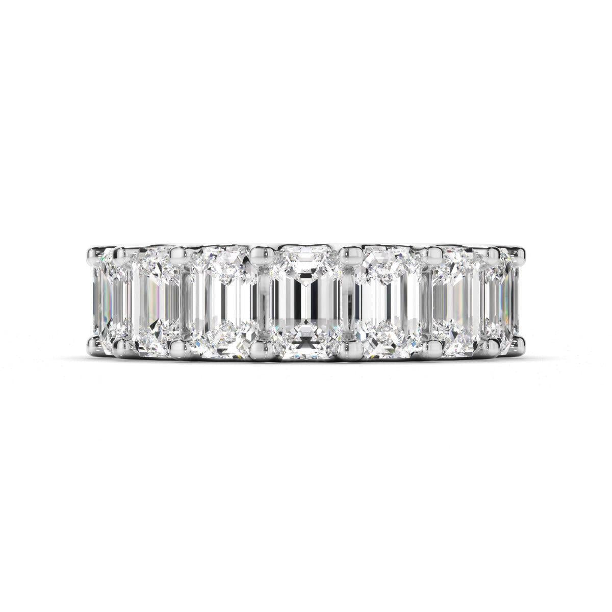 Emerald Cut Diamond Eternity Ring