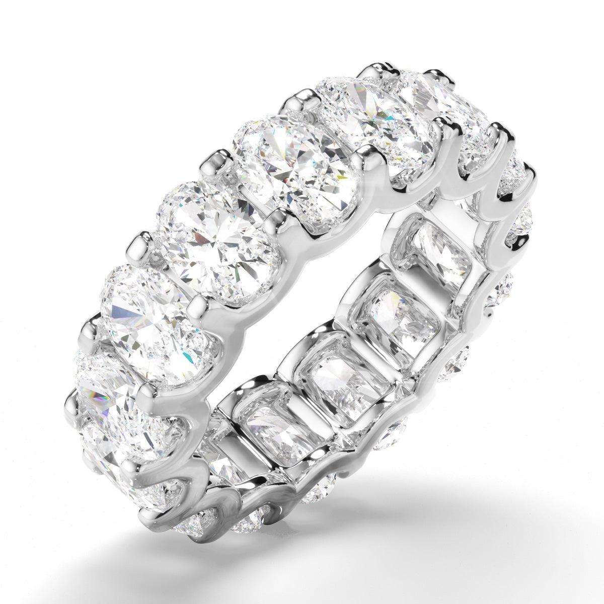 Oval Cut Diamond Eternity Ring