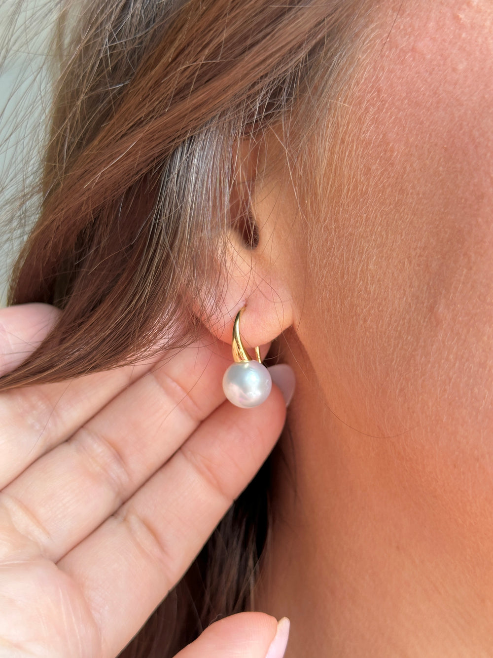 18ct Gold Autore South Sea Pearl Earrings