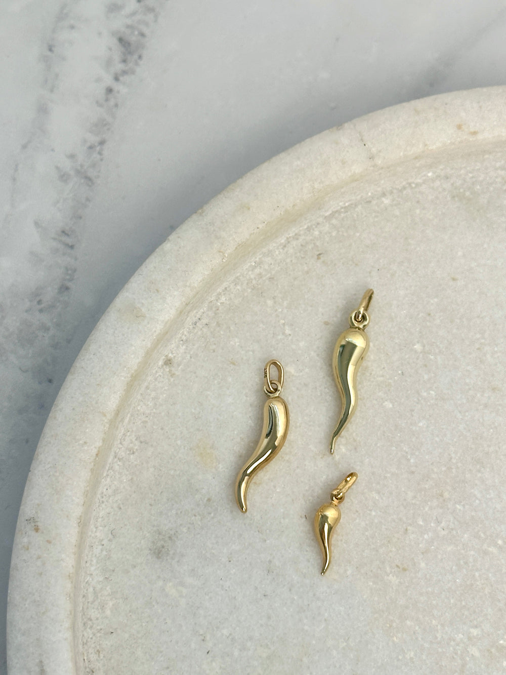 9ct Yellow Gold Horn of Plenty Pendant (Extra-Large)