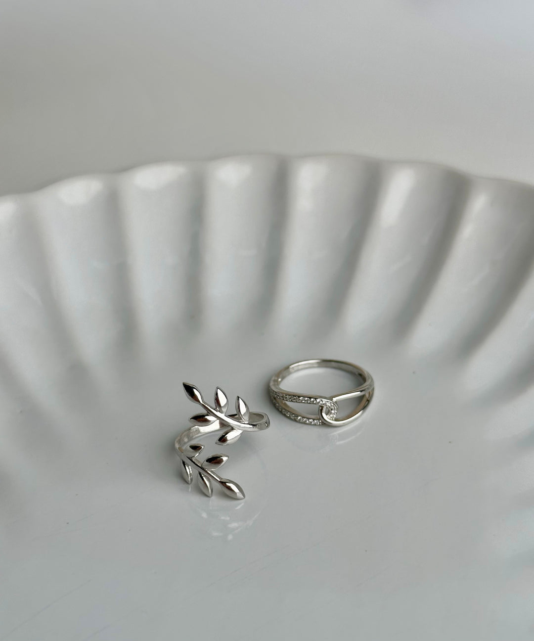 Sterling Silver Olive Branch Ring