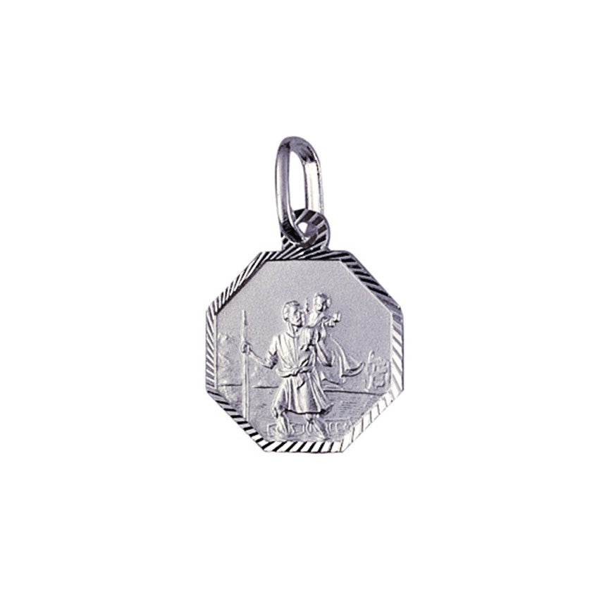 Sterling Silver Saint Christopher Medallion