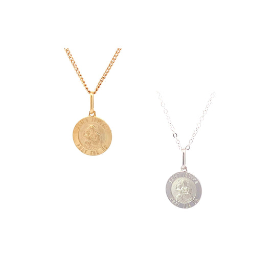 9ct Gold Saint Joseph Medallion