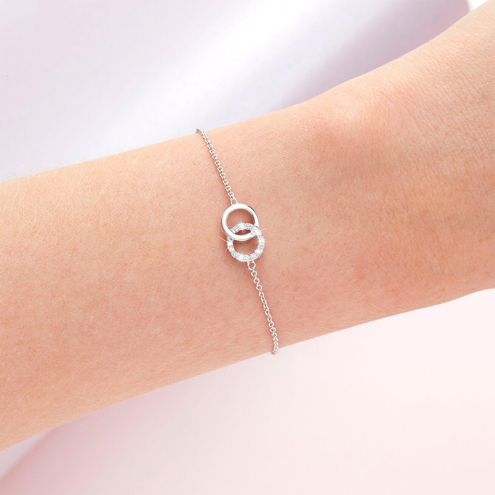Sterling Silver Interlocking Bracelet