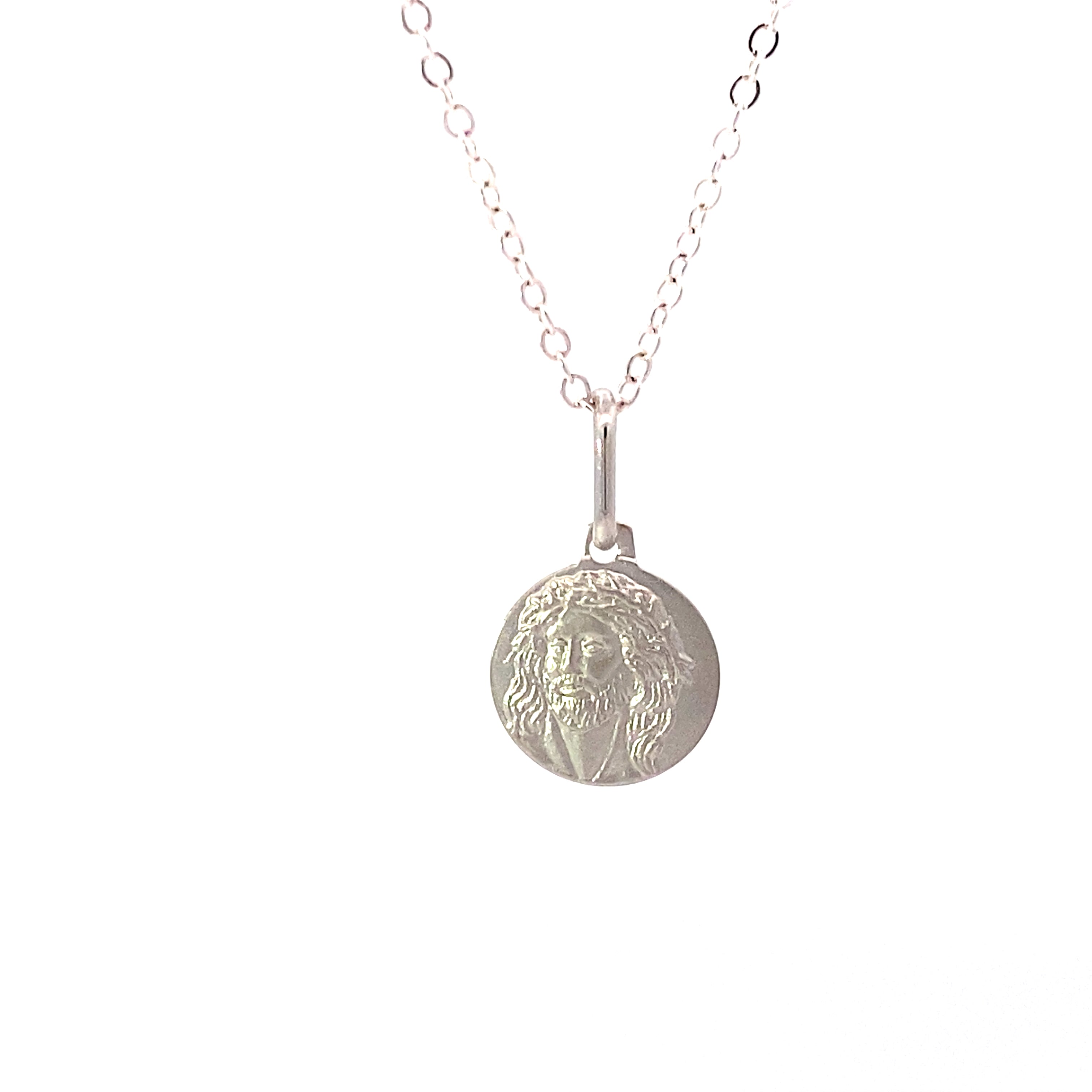 Gold Jesus Medallion