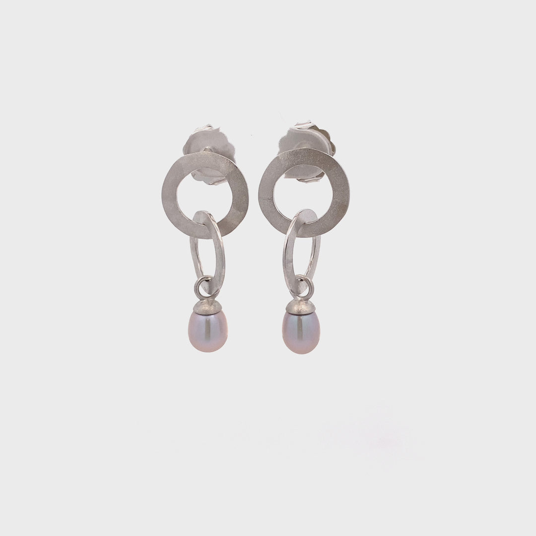 Sterling Silver Pearl Earrings