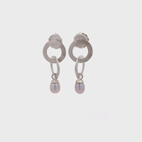 Sterling Silver Pearl Earrings