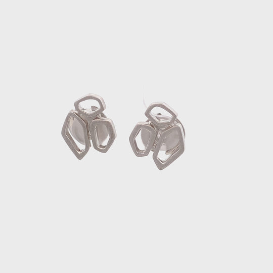 Sterling Silver Geometric Studs