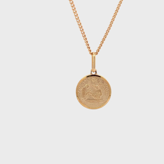 9ct Baptismal Medallion