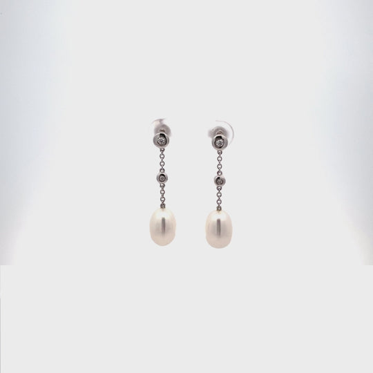 Sterling Silver Freshwater Pearl Earrings