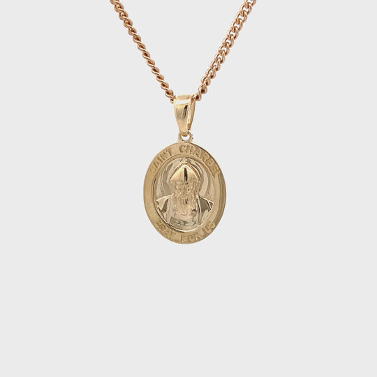9ct Yellow Gold Saint Charbel Medallion