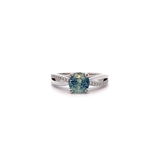 18ct White Gold Mambilla Sapphire Ring