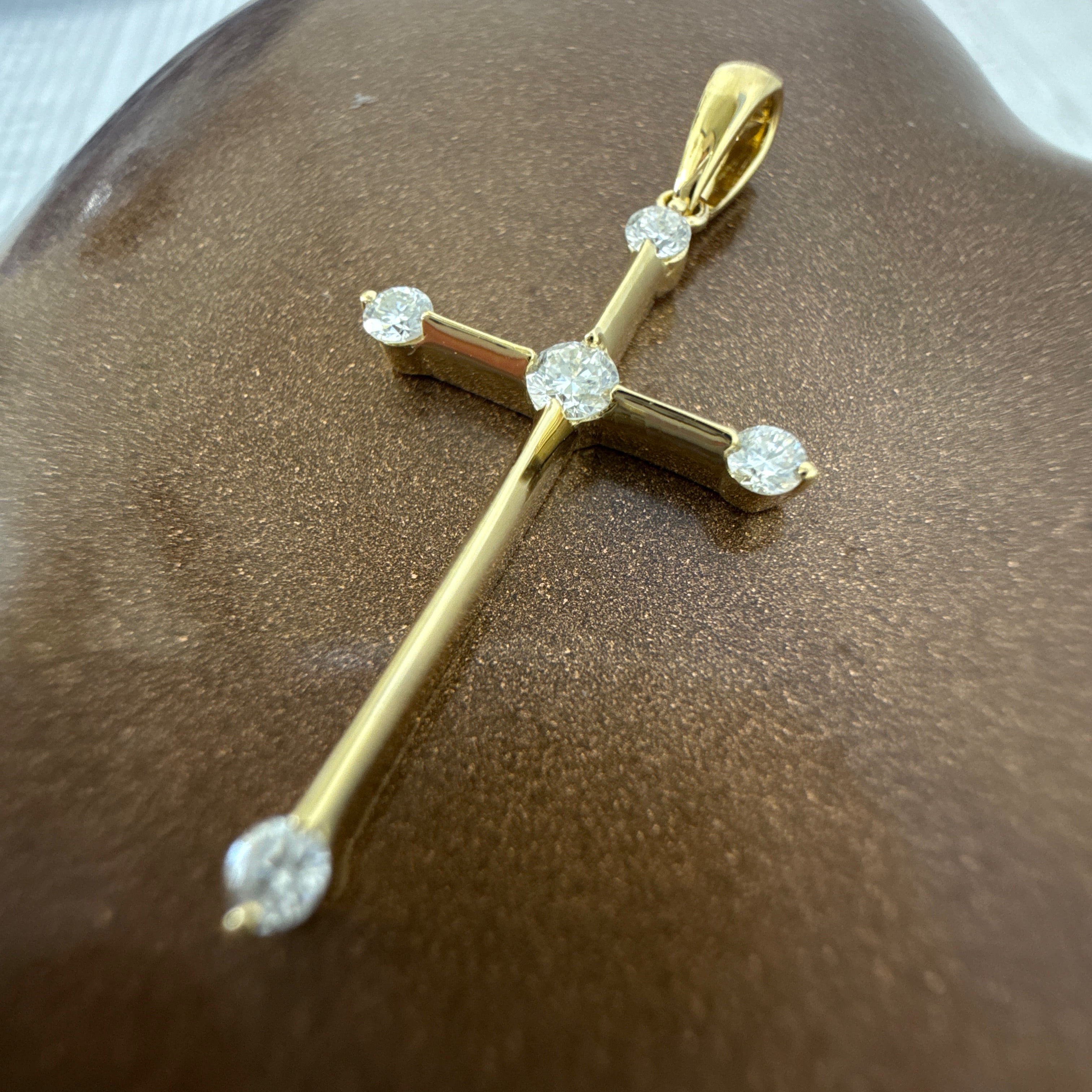18ct Yellow Gold Diamond Cross (0.14ct)