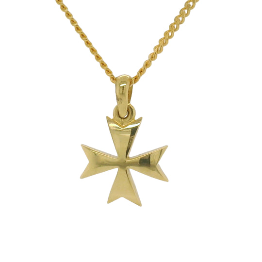 18ct Yellow Gold Maltese Cross