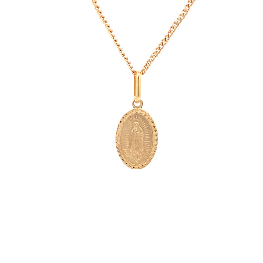 9ct Gold Madonna Pendant