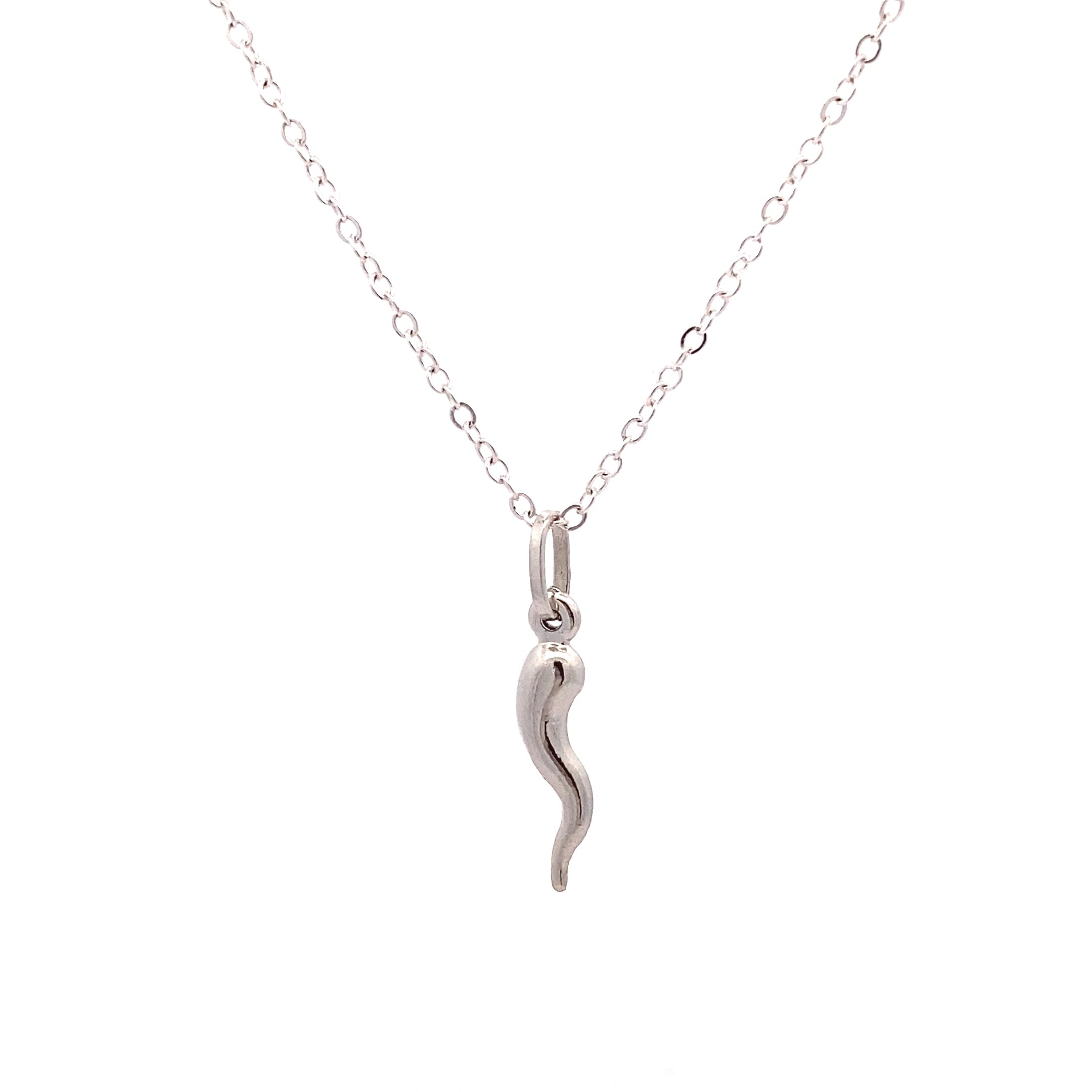 18ct White Gold Horn of Plenty Pendant (Medium)