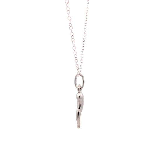 18ct White Gold Horn of Plenty Pendant (Medium)