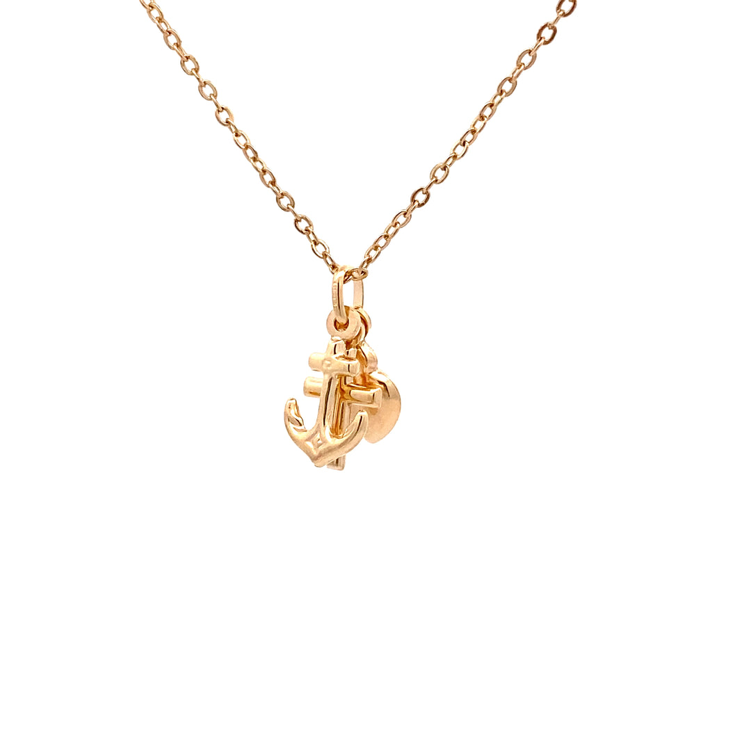 9ct Yellow Gold Faith, Hope and Charity Pendant