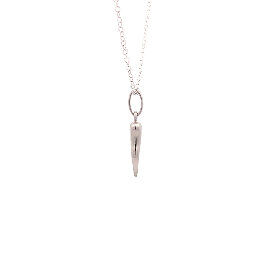 9ct White Gold Horn of Plenty Pendant (Medium)