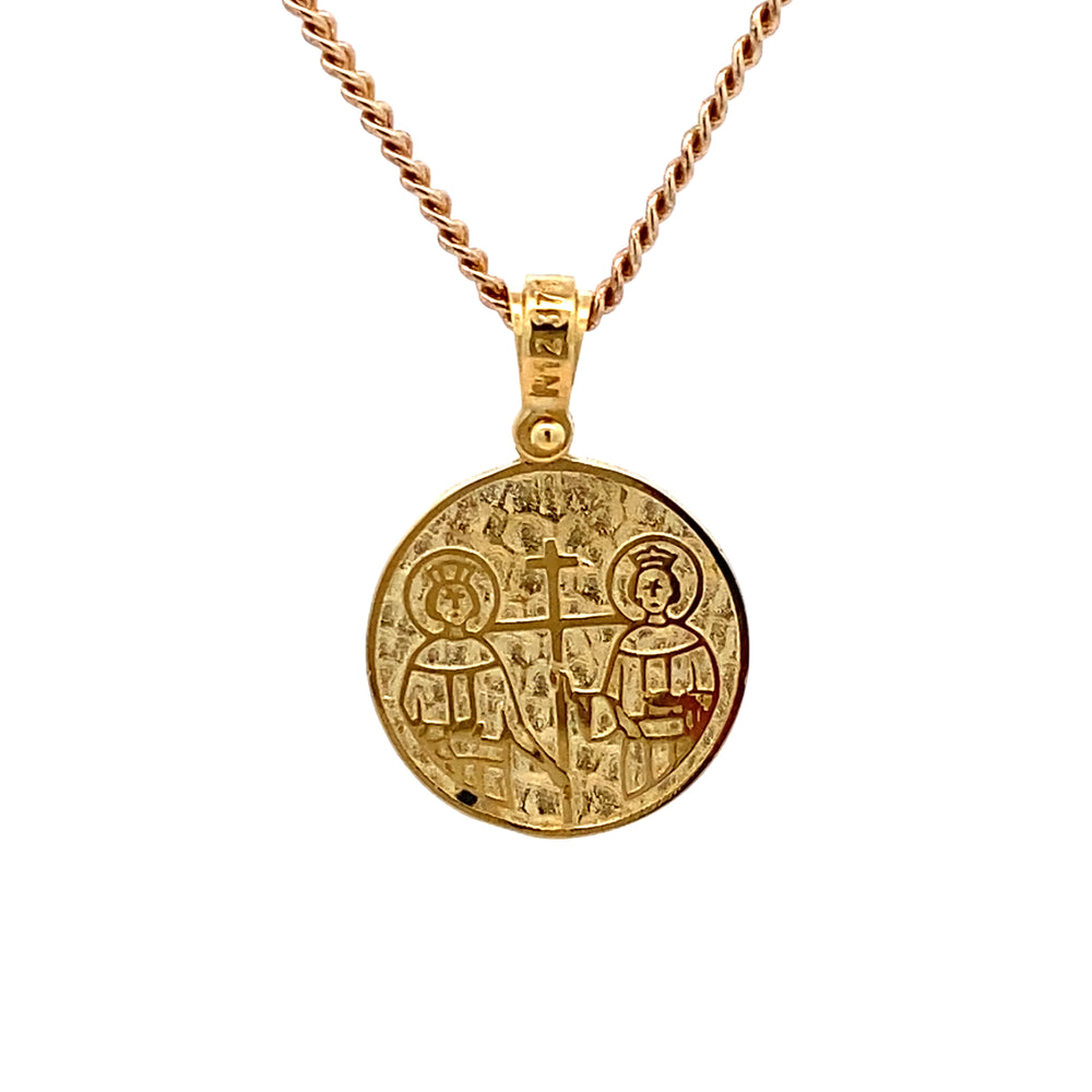 9ct Yellow Gold Round Orthodox Medallion