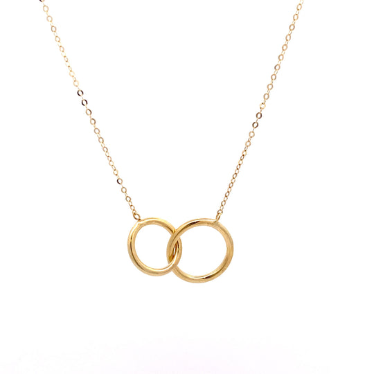 9ct Yellow Gold Interlocking Necklace