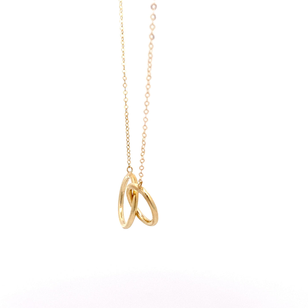 9ct Yellow Gold Interlocking Necklace