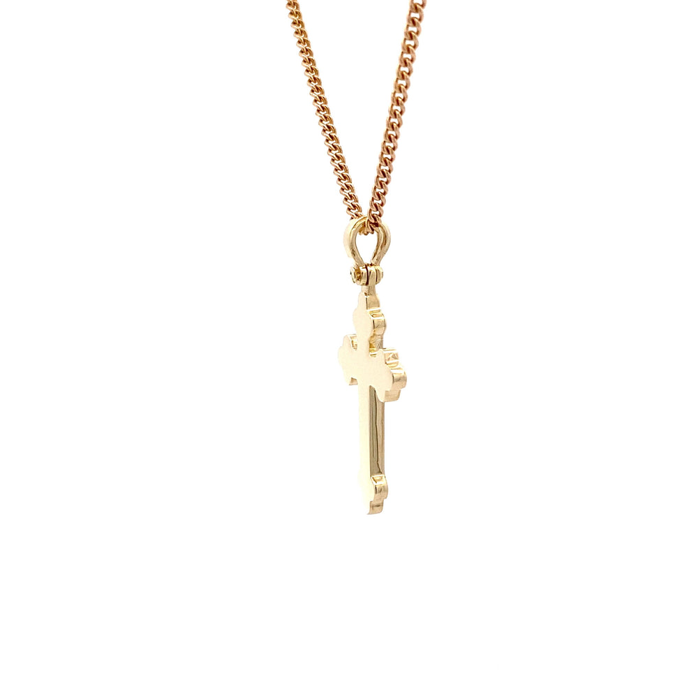 9ct Yellow Gold Byzantine/Orthodox Cross