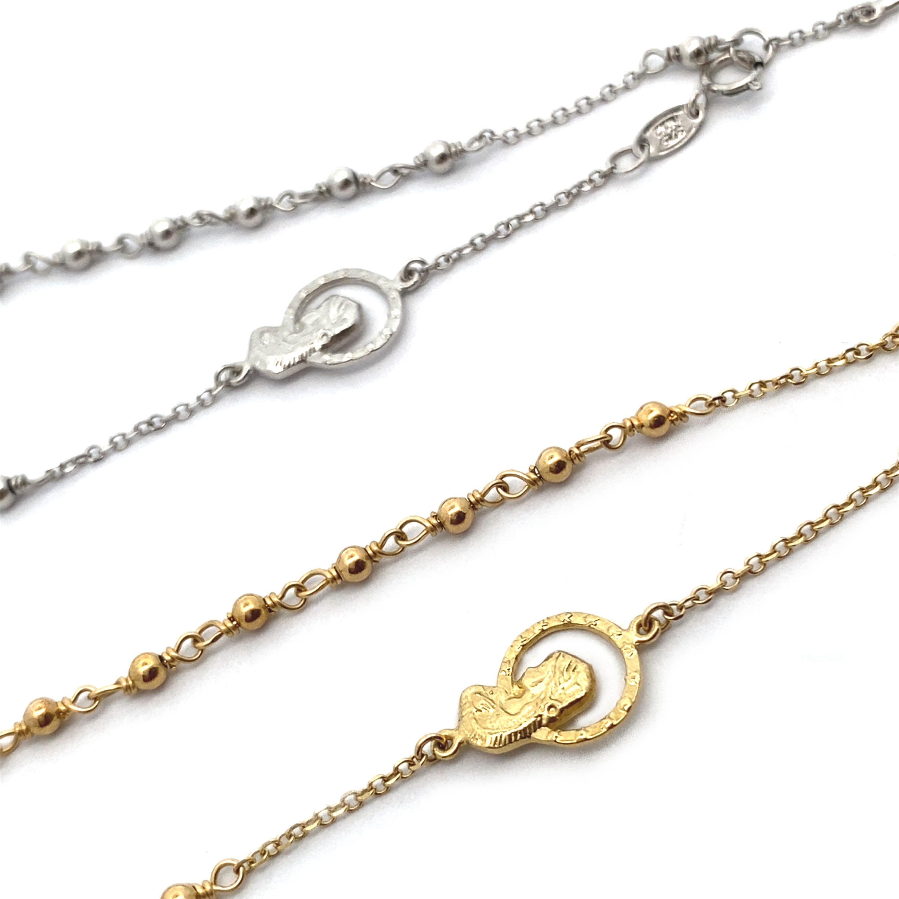 9ct Gold Rosary Bracelet