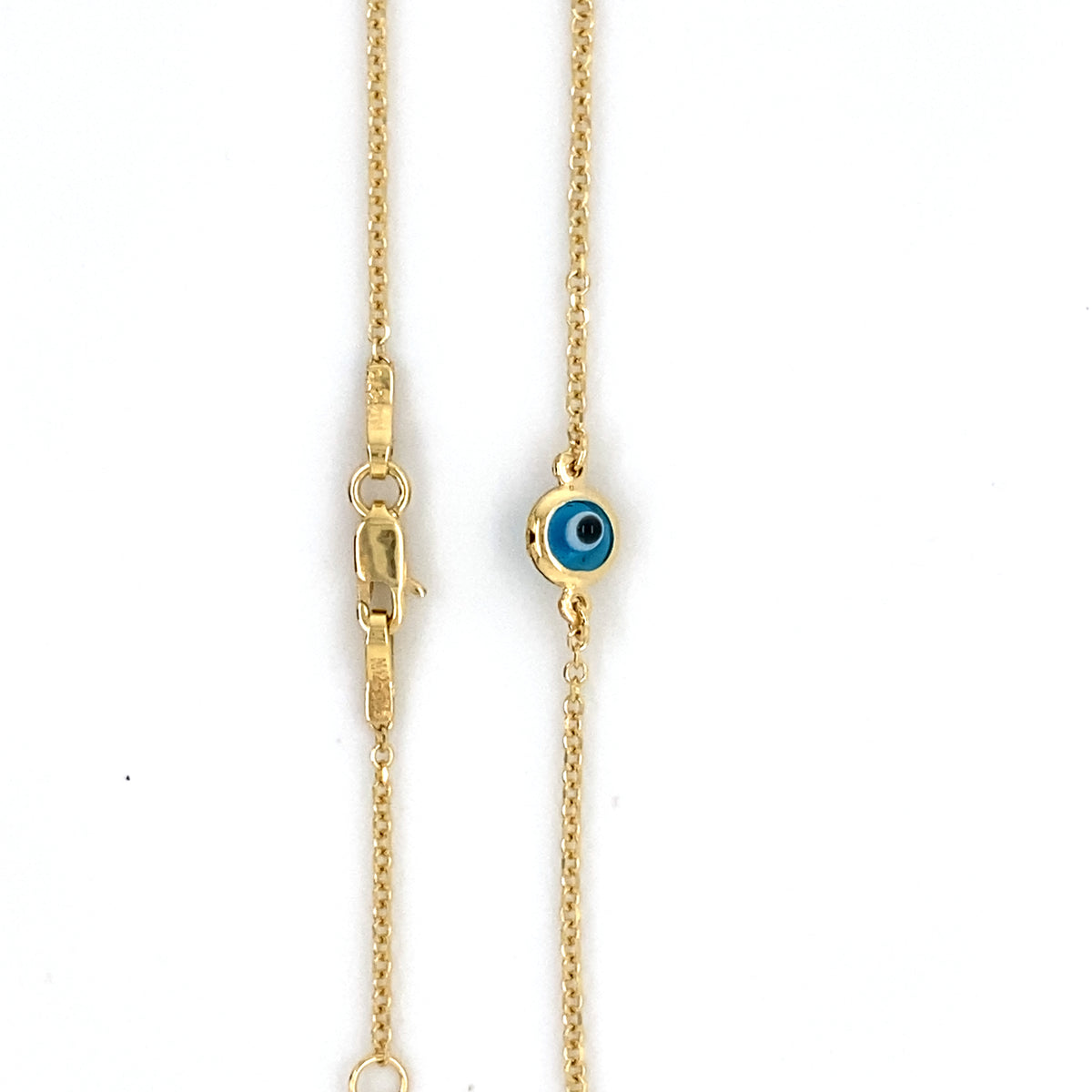 9ct Yellow Gold Evil Eye Mati Bracelet