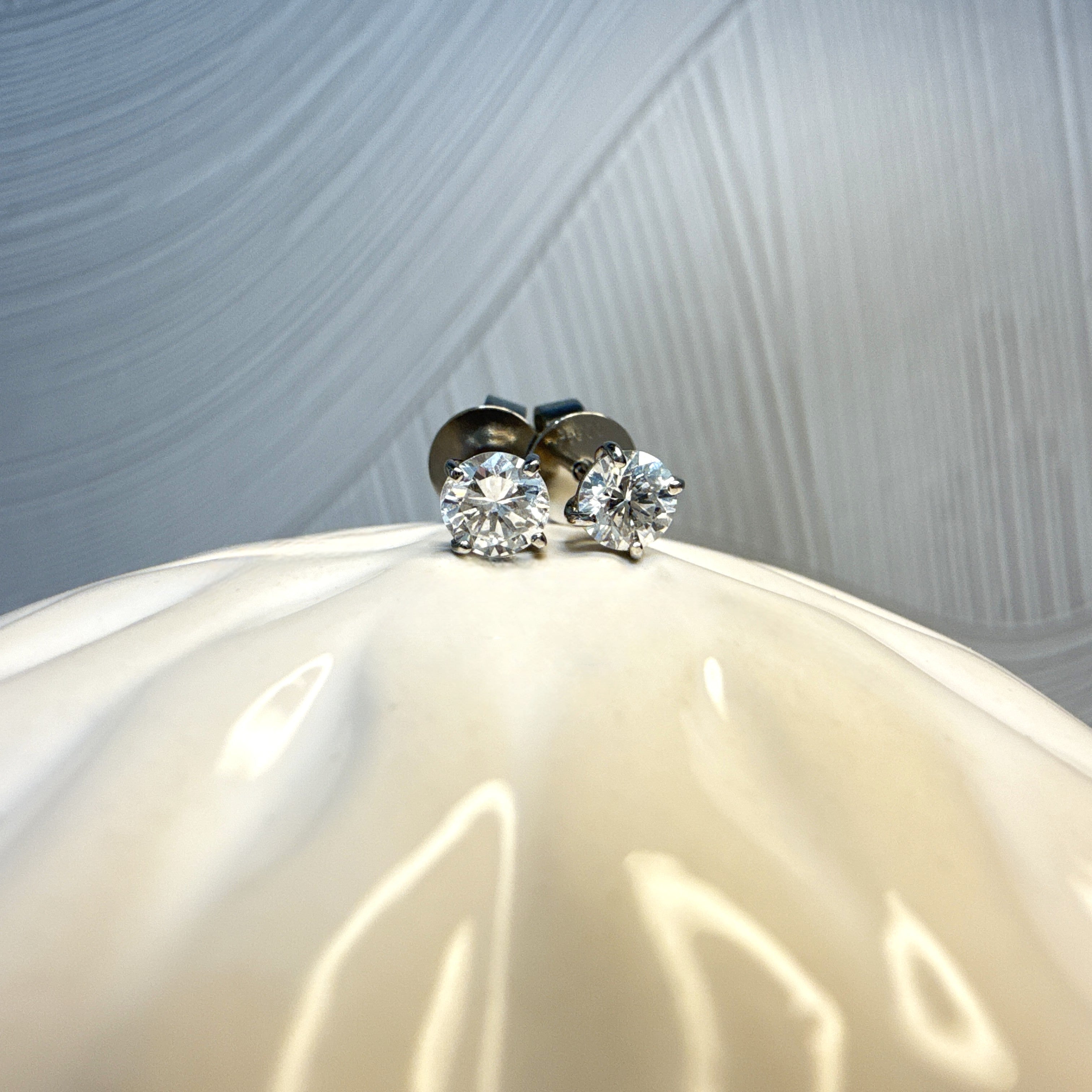 Platinum Diamond Studs (2 = 0.50ct)