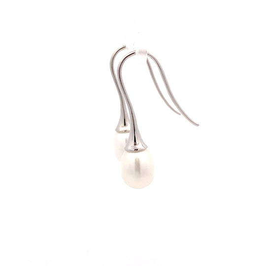 Sterling Silver Freshwater Pearl (long) Drop Earrings