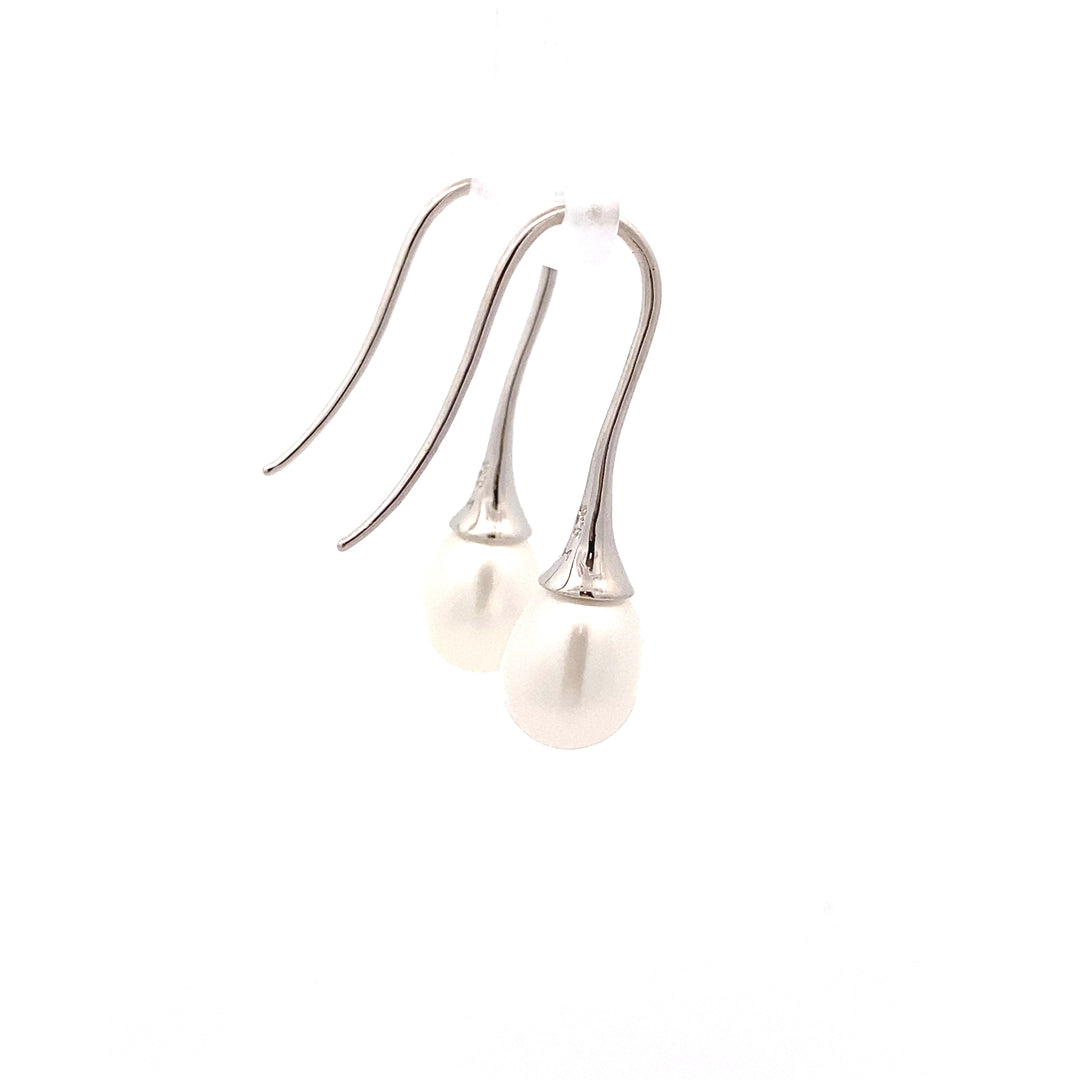 Sterling Silver Freshwater Pearl (long) Drop Earrings