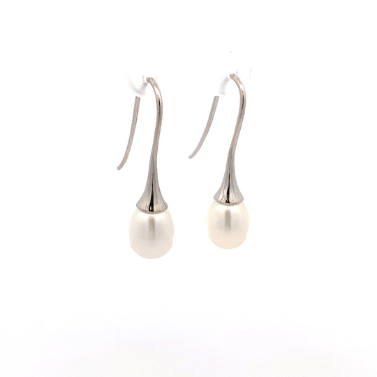 Sterling Silver Freshwater Pearl (long) Drop Earrings